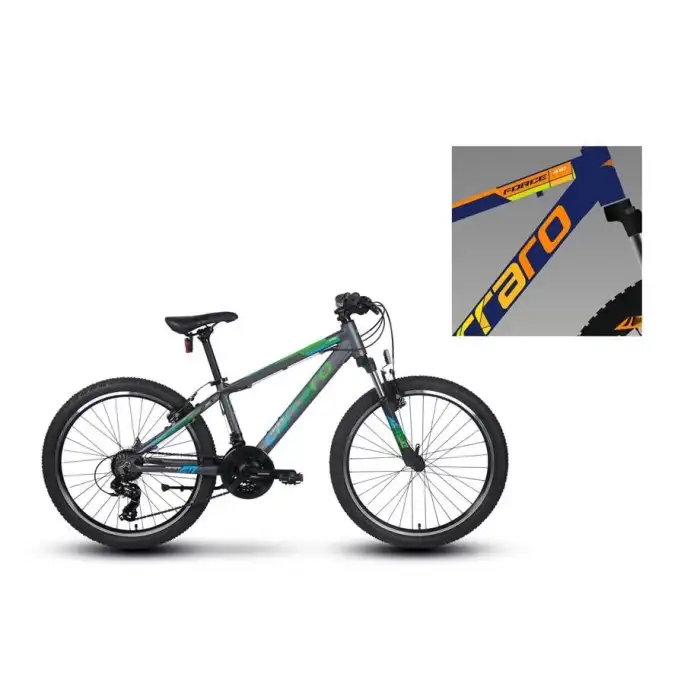 CARRARO FORCE 400 ERKEK DAĞ BİSİKLETİ 325H V 24 JANT 21 VİTES MAT PETROL KIRMIZI TURUNCU