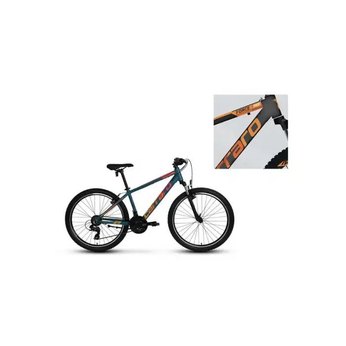 CARRARO FORCE 600 ERKEK DAĞ BİSİKLETİ 432H V 26 JANT 21 VİTES ANTRASİT TURUNCU BEYAZ