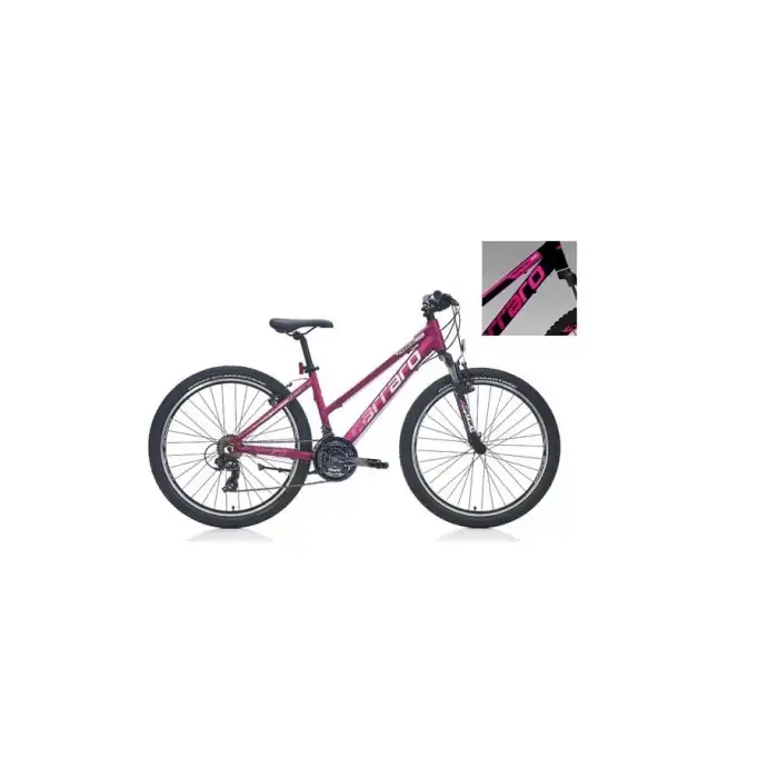 CARRARO FORCE 601 KADIN DAĞ BİSİKLETİ 380H V 26 JANT 21 VİTES MAT SİYAH FUŞYA BEYAZ