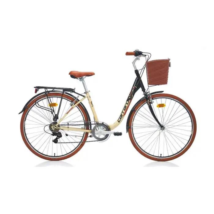 CARRARO JULIANA KADIN ŞEHİR BİSİKLETİ 430H V 26 JANT 7 VİTES SİYAH BEJ KAHVERENGİ