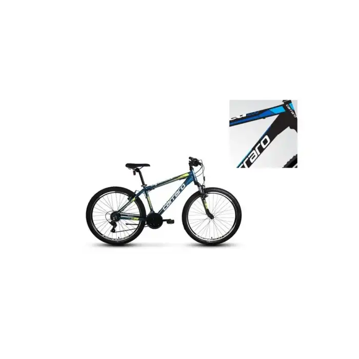 CARRARO SPEED 260 ERKEK DAĞ BİSİKLETİ 410H V 26 JANT 21 VİTES MAT SİYAH MAVİ KOYU MAVİ