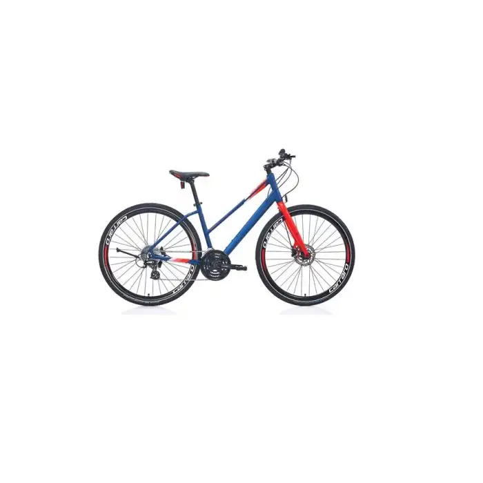 CARRARO SPORTIVE 325 KADIN ŞEHİR BİSİKLETİ 400H HD 28 JANT 24 VİTES MAT LACİVERT NAR ÇİÇEĞİ