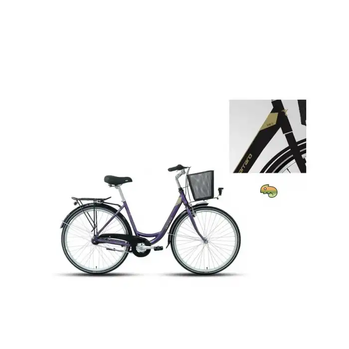 CARRARO TIFFANY 7.0 KADIN ŞEHİR BİSİKLETİ 500H KONTRA FREN 28 JANT NEX-7-V MAT SİYAH HARDAL