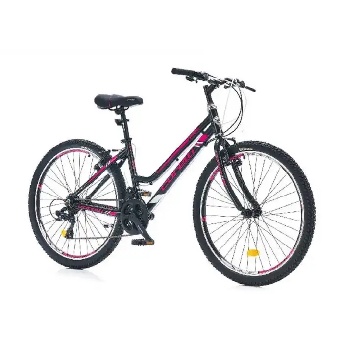 CORELLİ BANNER KADIN DAĞ BİSİKLETİ 408H V 26 JANT 21 VİTES SİYAH FUŞYA