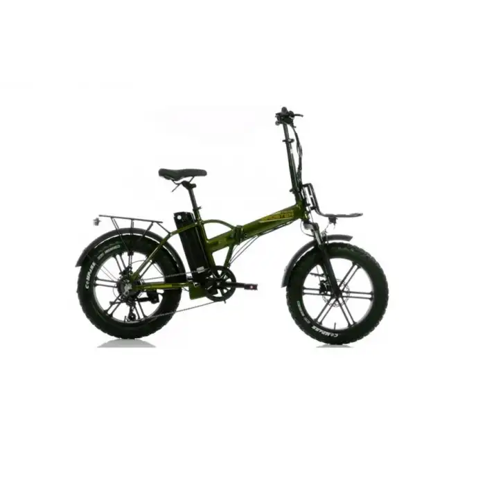 CORELLİ BROSTER TECHLA FAT BIKE ELEKTRİKLİ KATLANIR BİSİKLET 42CM HD 20 JANT 7 VİTES METALİK YEŞİL