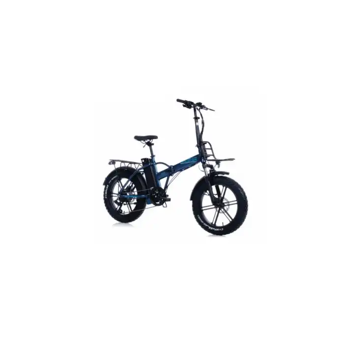 CORELLİ BROSTER TECHLA FAT BIKE ELEKTRİKLİ KATLANIR BİSİKLET 42CM HD 20 JANT 7 VİTES METALİK MAVİ