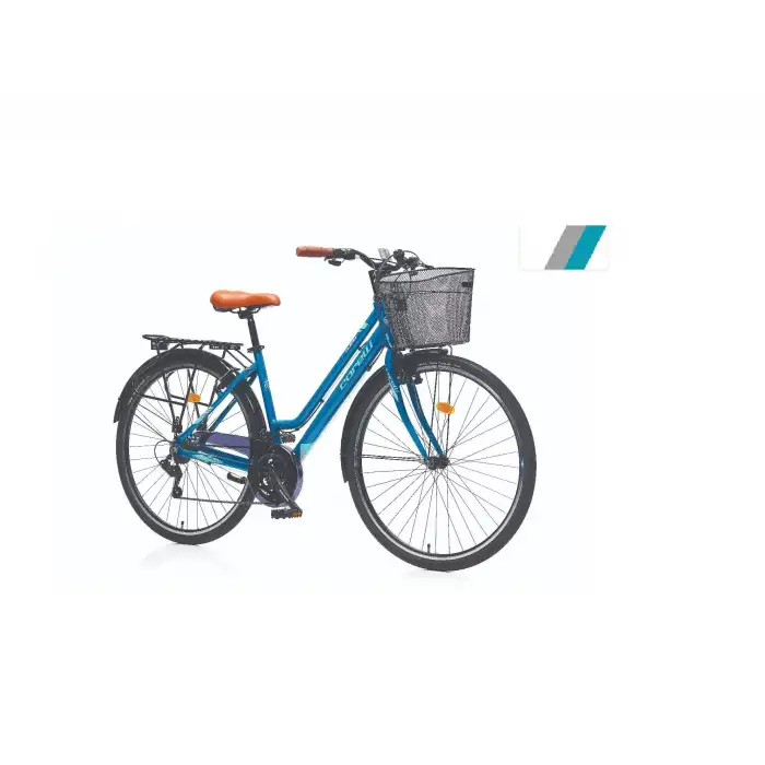 CORELLİ CLARRA BAYAN ŞEHİR BİSİKLETİ 460H V 28 JANT 21 VİTES BEYAZ SİYAH GRİ