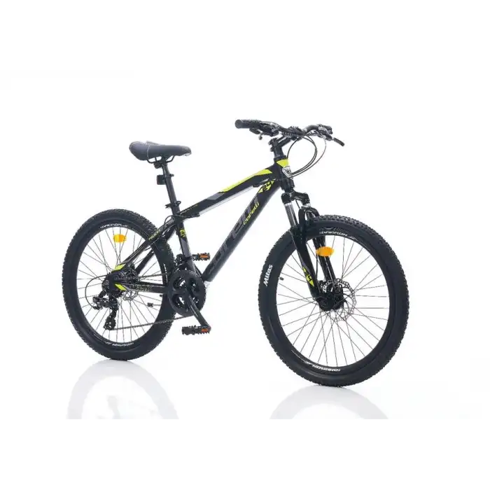 CORELLİ FELİX 2.2 ERKEK DAĞ BİSİKLETİ 355H MD 24 JANT 24 VİTES SİYAH SARI GRİ