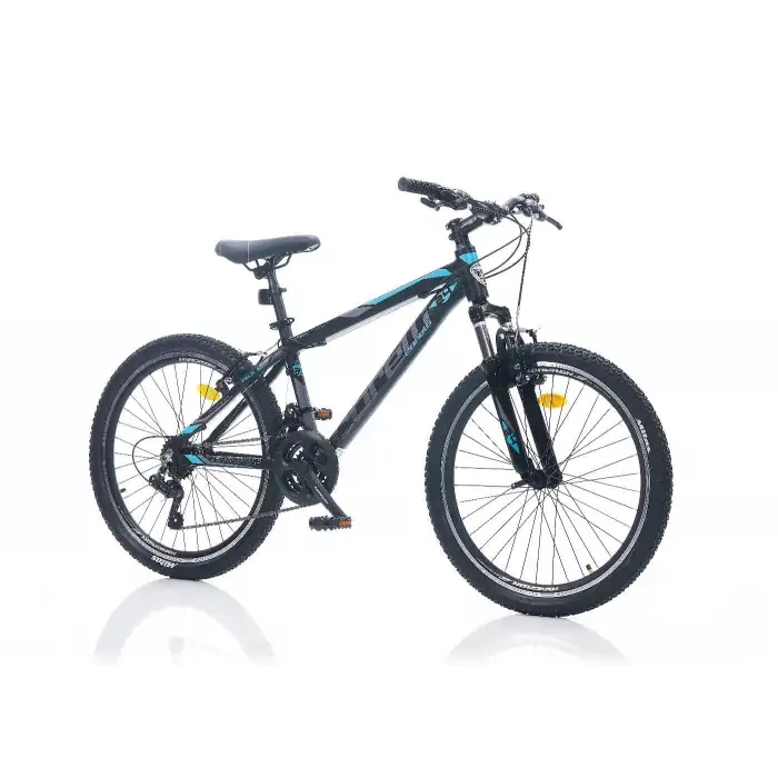 CORELLİ FELİX 3.2 ERKEK DAĞ BİSİKLETİ 305H V 24 JANT 21 VİTES SİYAH MAVİ TURKUAZ