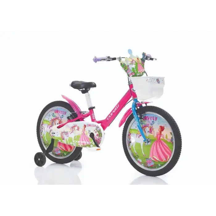 CORELLİ LOVELY KIZ ÇOCUK BİSİKLETİ V 16 JANT PEMBE KIRMIZI