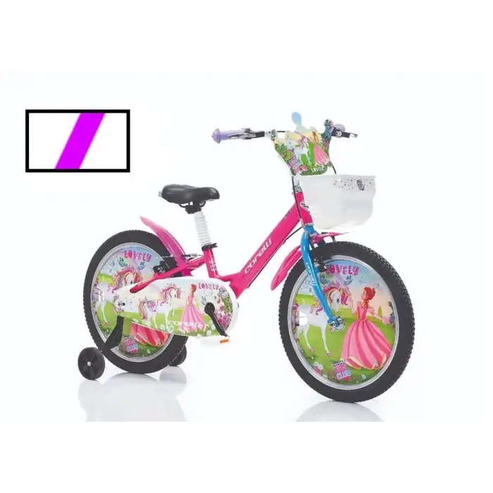 CORELLİ LOVELY KIZ ÇOCUK BİSİKLETİ V 20 JANT MOR BEYAZ