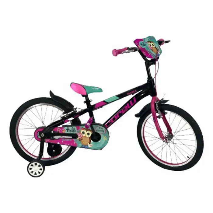 CORELLİ SWERA KIZ ÇOCUK BİSİKLETİ V 20 JANT SİYAH PEMBE-YEŞİL