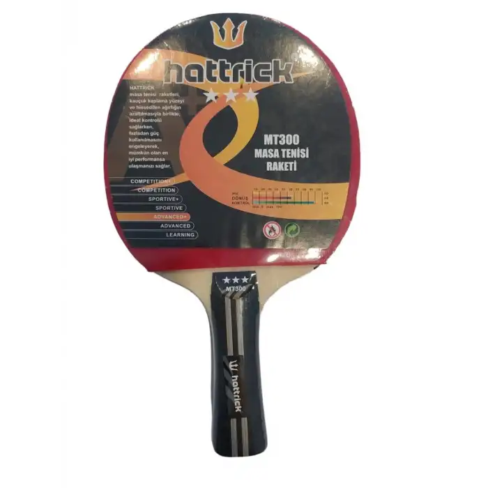 HATTRICK MT300 MASA TENİSİ RAKETİ 3 YILDIZ VAKUMLU