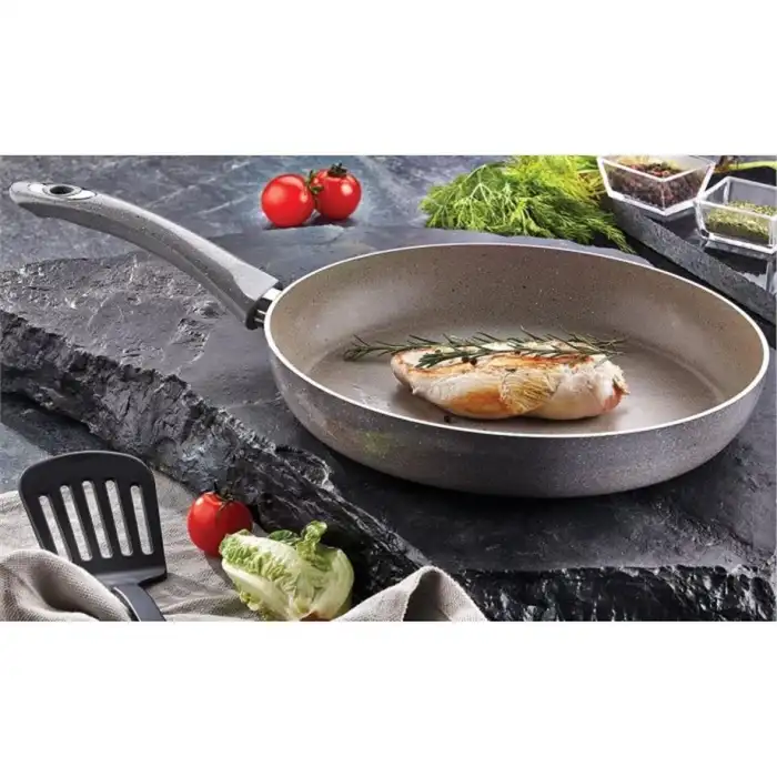 KAHRAMANLAR TİTANYUM TEK KULPLU GRANİT TAVA 30 CM D-4111