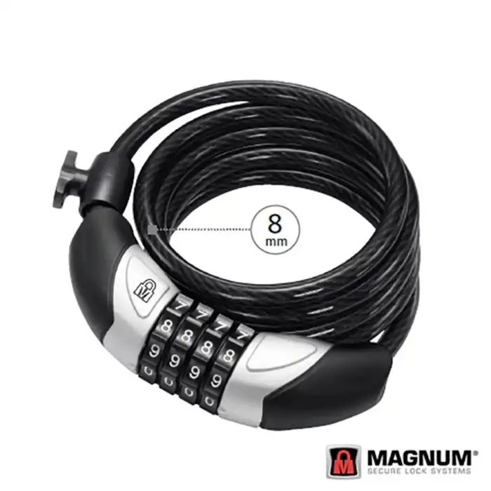 MAGNUM BİSİKLET ŞİFRELİ KİLİT HALAT 8X1800 4B 3112 KLT-203