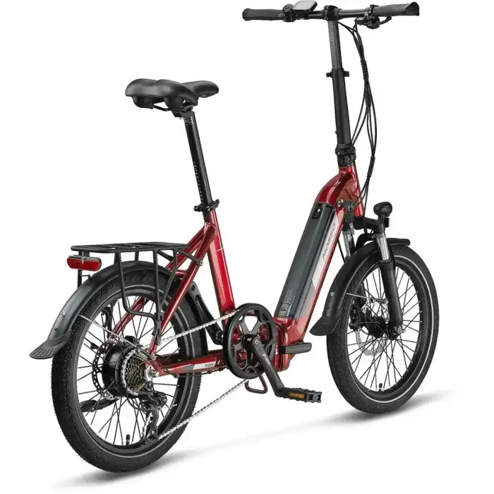MOSSO KRONOS ELEKTRİKLİ KATLANIR BİSİKLET 390H HYD 20 JANT 7 VİTES BORDO