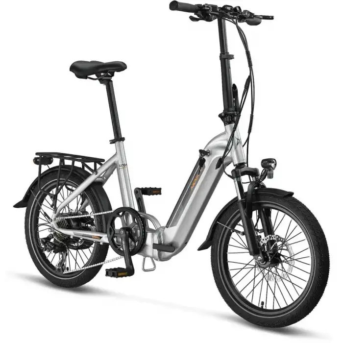 MOSSO KRONOS ELEKTRİKLİ KATLANIR BİSİKLET 390H HYD 20 JANT 7 VİTES SİLVER