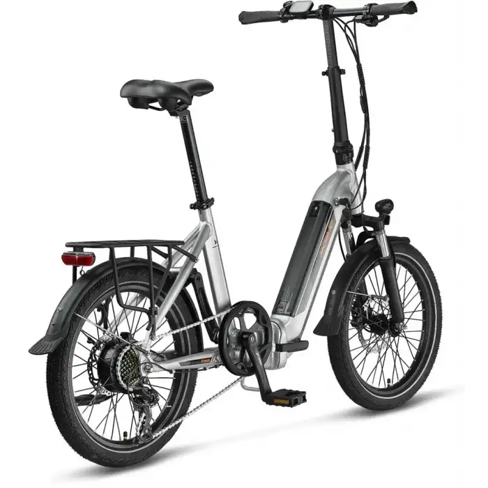 MOSSO KRONOS ELEKTRİKLİ KATLANIR BİSİKLET 390H HYD 20 JANT 7 VİTES SİLVER