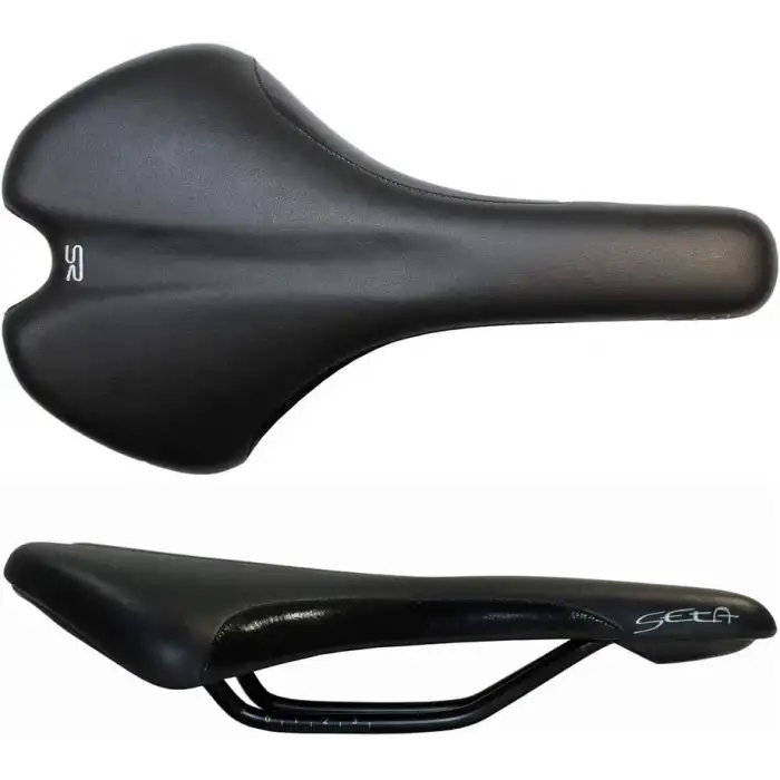 SELLE ROYAL SETA SELE ÇELİK RAY KELEPÇESİZ 260MM 130MM SİYAH ANTRASİT
