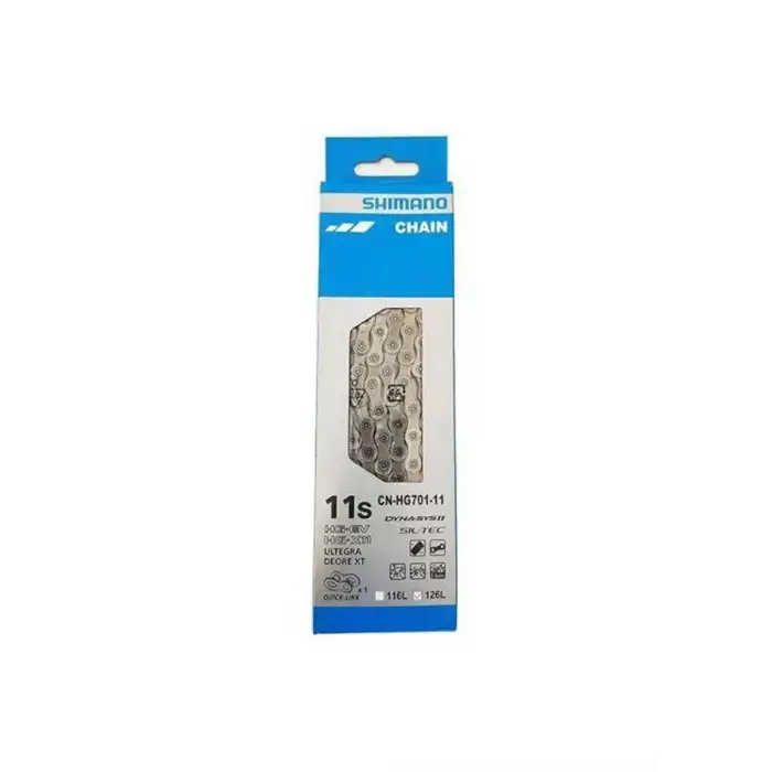 SHIMANO CN-HG701-11 BİSİKLET ZİNCİRİ 126 BAKLA W/Q-LİNK 11 VİTES GÜMÜŞ