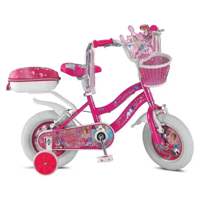 ÜMİT 1208 PRINCESS-SEPET-V-KIZ ÇOCUK BİSİKLETİ 12 JANT PEMBE