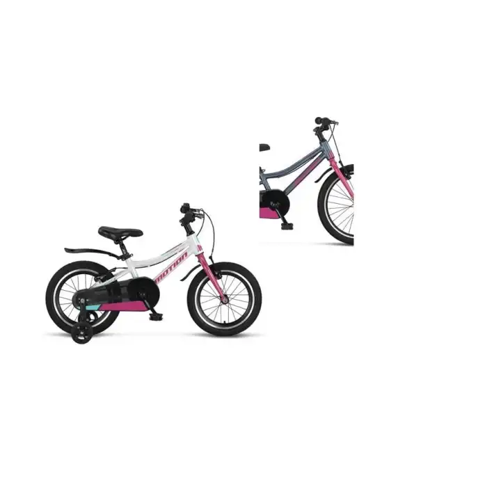 ÜMİT 1674 MOTION KIZ ÇOCUK BİSİKLETİ V 16 JANT ANTRASİT PEMBE