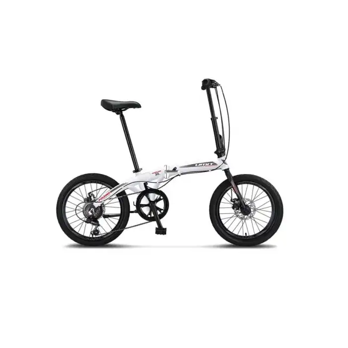 ÜMİT 2037 FOLDING-2D KATLANIR BİSİKLET 20 JANT 6 VİTES WHİTE SİLVER RED