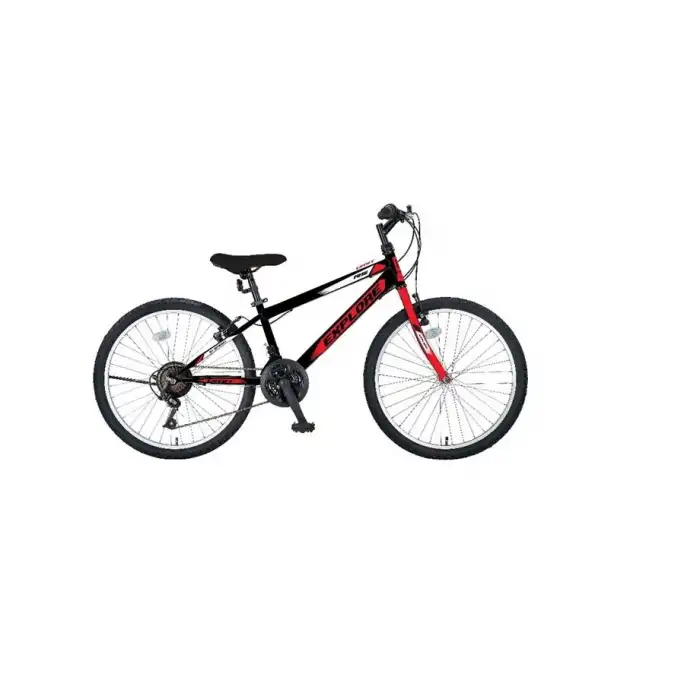 ÜMİT 2433 EXPLORER ERKEK DAĞ BİSİKLETİ V 24 JANT 21 VİTES SİYAH KIRMIZI