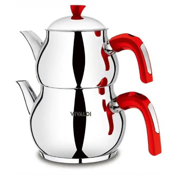 VIVALDI NOSTALJİ ÇELİK ÇAYDANLIK AİLE BOY 4 PARÇA G045