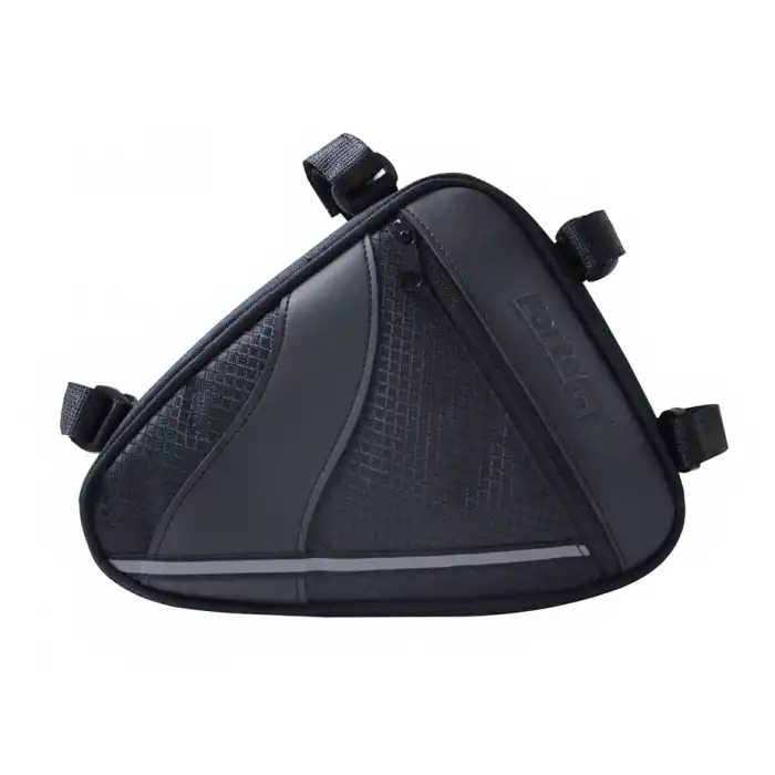 XBYC 826 BİSİKLET ÜÇGEN ÇANTA SİYAH GRİ