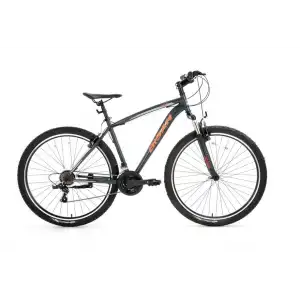 BİSAN LEON ERKEK DAĞ BİSİKLETİ 46CM V 26 JANT 21 VİTES MAT GRİ TURUNCU