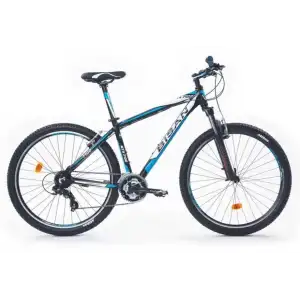 BİSAN MTX 7100 ERKEK DAĞ BİSİKLETİ 48CM V 27.5 JANT 21 VİTES MAT SİYAH MAVİ