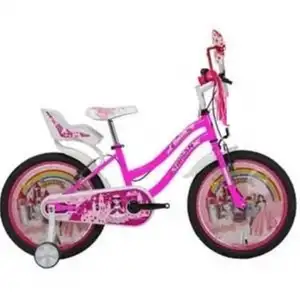 BİSAN QUEEN KIZ ÇOCUK BİSİKLETİ 30CM V 20 JANT METALİK PEMBE PEMBE