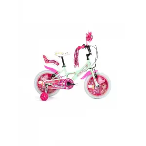 BİSAN ROSE KIZ ÇOCUK BİSİKLETİ 26CM V 16 JANT MİNT YEŞİL PEMBE