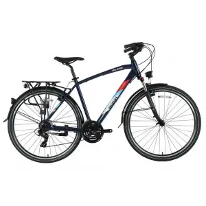 BİSAN TRX 8100 CITY ERKEK ŞEHİR BİSİKLETİ 50CM V 28 JANT 21 VİTES LACİVERT YEŞİL BEYAZ