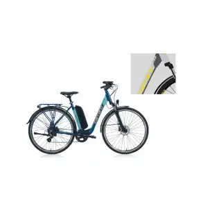 CARRARO E-LINE eCOMFORT 2.1 UNISEX ŞEHİR BİSİKLETİ 470H HD 28 JANT 7 VİTES MAT STORM GRİ ANTRASİT SARI