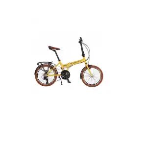 CARRARO FLEXI 121 KATLANIR BİSİKLET 350H V 20 JANT 21VİTES MAT SARI-SİYAH-BAKIR