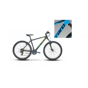 CARRARO FORCE 700 ERKEK DAĞ BİSİKLETİ 432H V 27.5 JANT 21 VİTES MAT AÇIK MAVİ SİYAH GÜMÜŞ