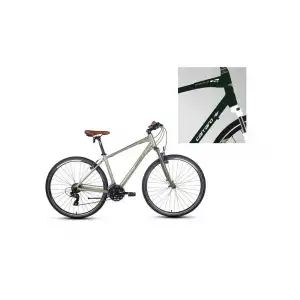 CARRARO SPORTIVE 220 ERKEK ŞEHİR BİSİKLETİ 457H V 28 JANT 21 VİTES MAT KOYU YEŞİL-BEYAZ-YEŞİL