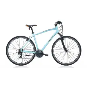 CARRARO SPORTIVE 220 ERKEK ŞEHİR BİSİKLETİ 508H V 28 JANT 21 VİTES MAT AÇIK MAVİ SİYAH TURUNCU