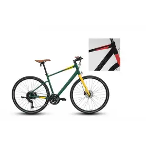 CARRARO SPORTIVE 328C ERKEK ŞEHİR BİSİKLETİ 480H HD 28 JANT 18 VİTES MAT SİYAH KIRMIZI