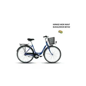 CARRARO TIFFANY 3.0 KADIN ŞEHİR BİSİKLETİ 500H KONTRA FREN 28 JANT NEX-3-V KIRMIZI MOR MAVİ BUKALEMUN BEYAZ