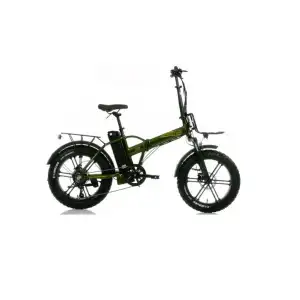 CORELLİ BROSTER TECHLA FAT BIKE ELEKTRİKLİ KATLANIR BİSİKLET 42CM HD 20 JANT 7 VİTES METALİK YEŞİL