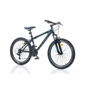 CORELLİ FELİX 3.2 ERKEK DAĞ BİSİKLETİ 355H V 24 JANT 21 VİTES SİYAH MAVİ TURKUAZ