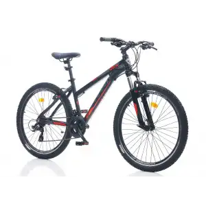 CORELLİ VIA LADY 1.0  BAYAN DAĞ BİSİKLETİ 406H V 26 JANT 21 VİTES SİYAH KIRMIZI GRİ