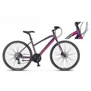 MOSSO LEGARDA-2321-LDM-H KADIN ŞEHİR BİSİKLETİ 410H 28 JANT 21 VİTES MÜRDÜM PEMBE