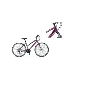 MOSSO LEGARDA-2321-LDM-V KADIN ŞEHİR BİSİKLETİ 460H 28 JANT 21 VİTES MÜRDÜM PEMBE