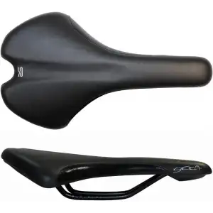 SELLE ROYAL SETA SELE ÇELİK RAY KELEPÇESİZ 260MM 130MM SİYAH ANTRASİT