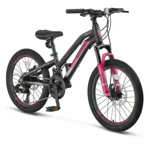 ÜMİT 2079 L-2D MOTION KIZ ÇOCUK BİSİKLETİ 254H V 20 JANT 21 VİTES SİYAH PEMBE