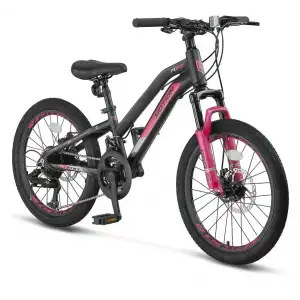 ÜMİT 2079 L-2D MOTION KIZ ÇOCUK BİSİKLETİ 254H V 20 JANT 21 VİTES SİYAH PEMBE